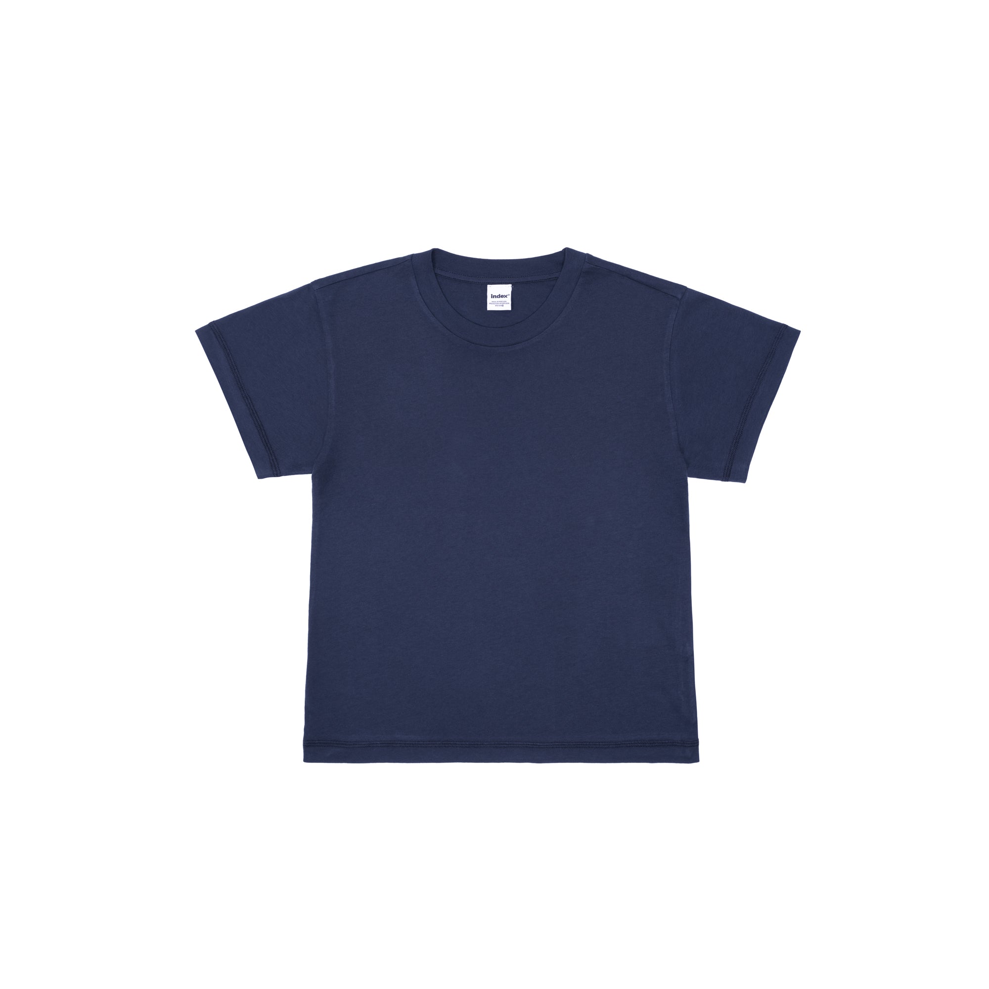 Cropped T-Shirt, Dark Navy