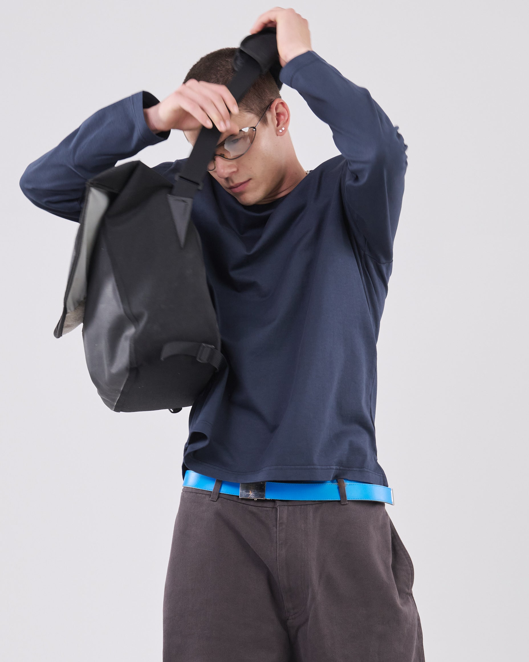 Boxy Longsleeve, Dark Navy