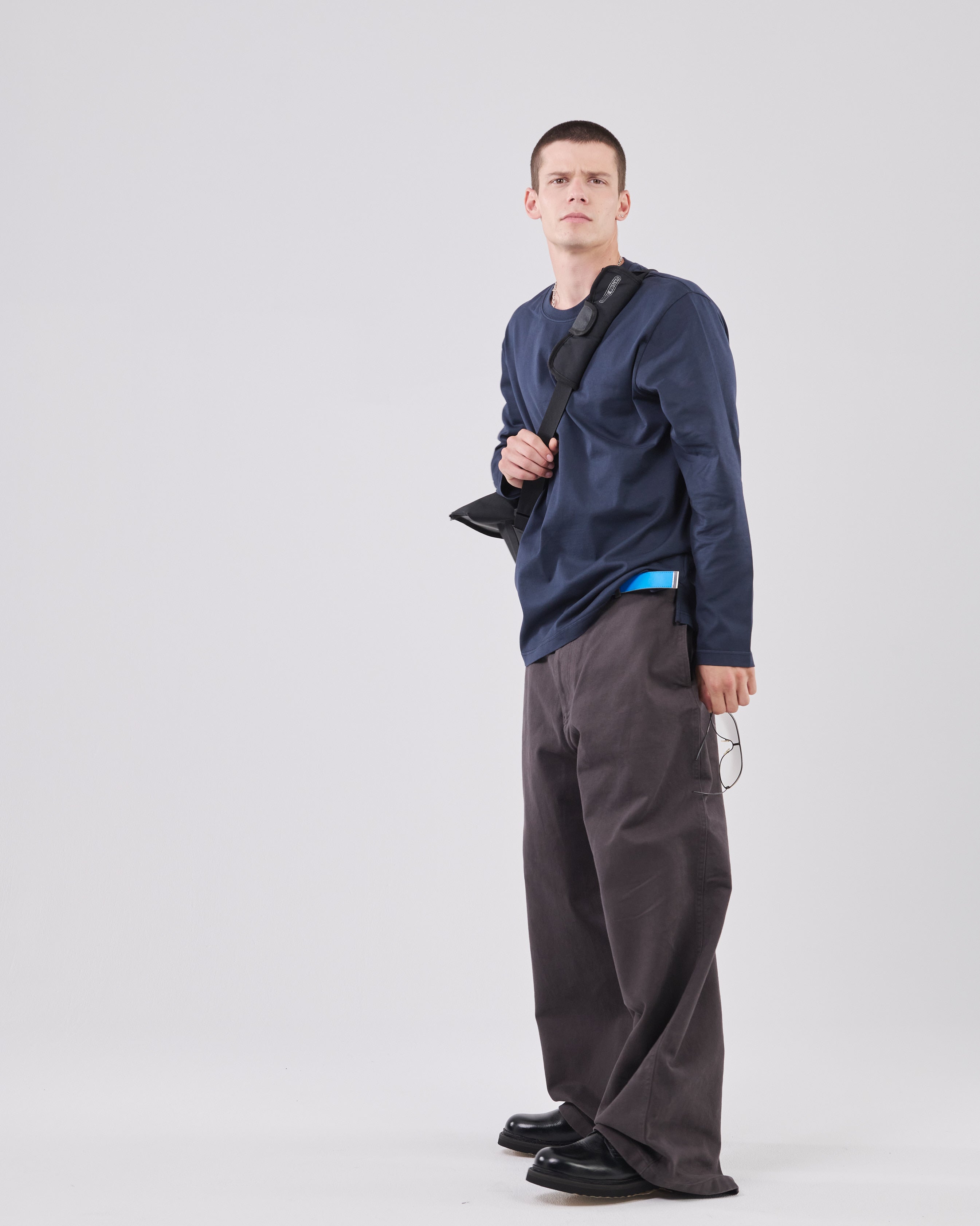 Boxy Longsleeve, Dark Navy