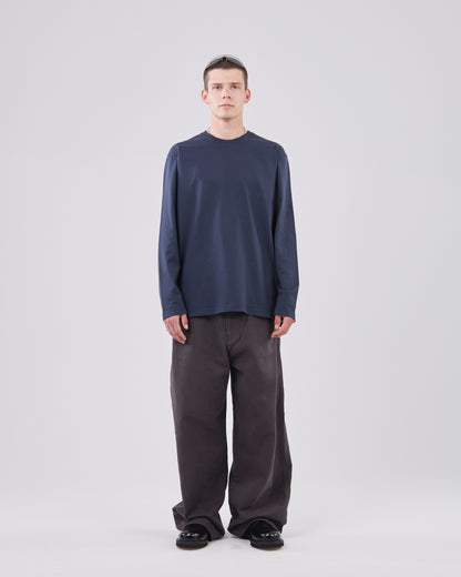 Boxy Longsleeve, Dark Navy
