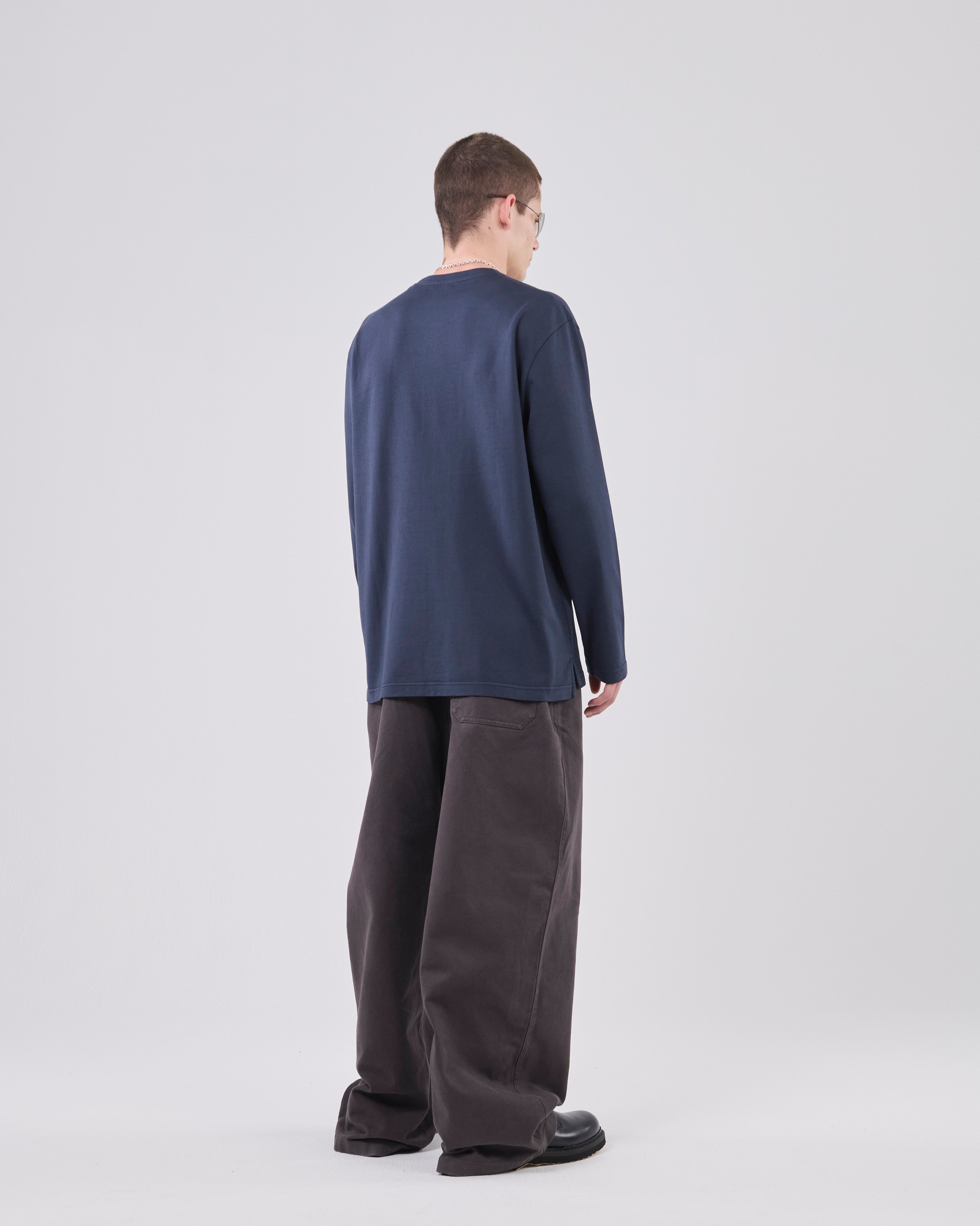 Boxy Longsleeve, Dark Navy
