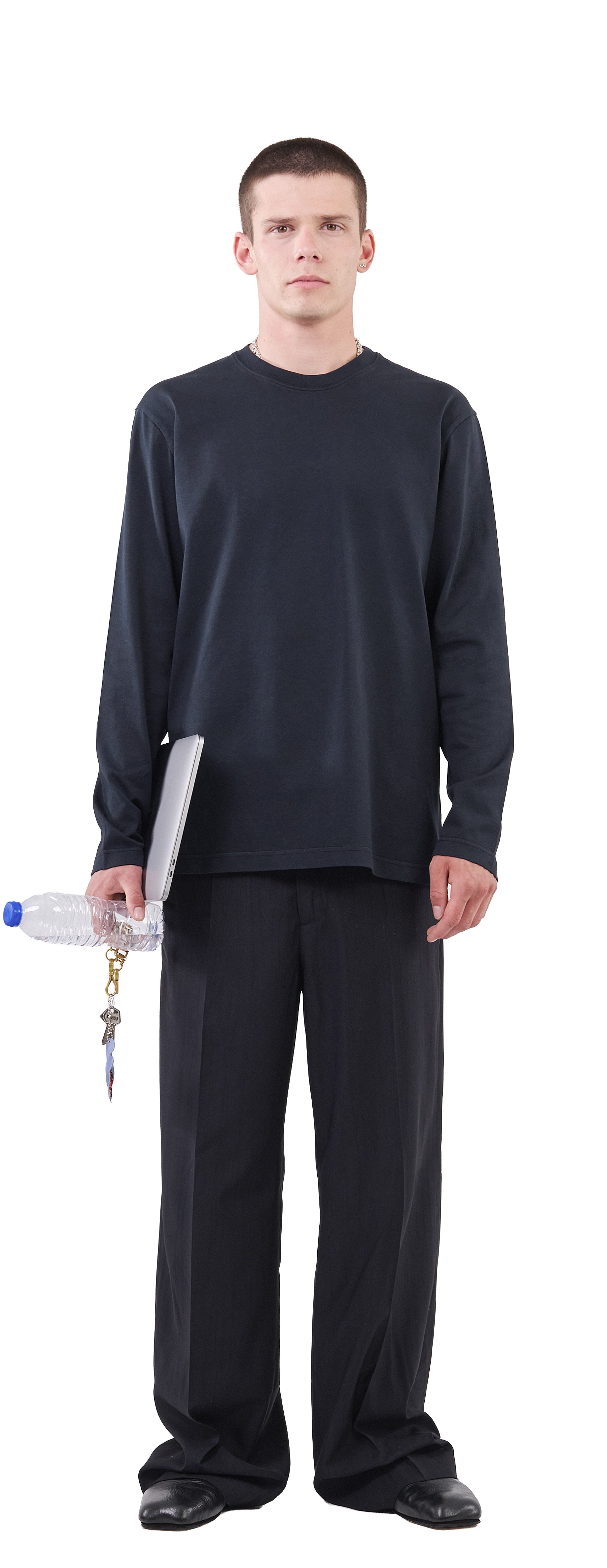 Boxy Longsleeve, True Black