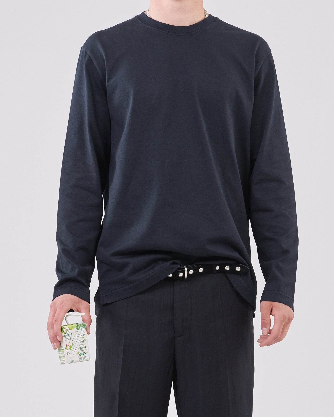 Boxy Longsleeve, True Black