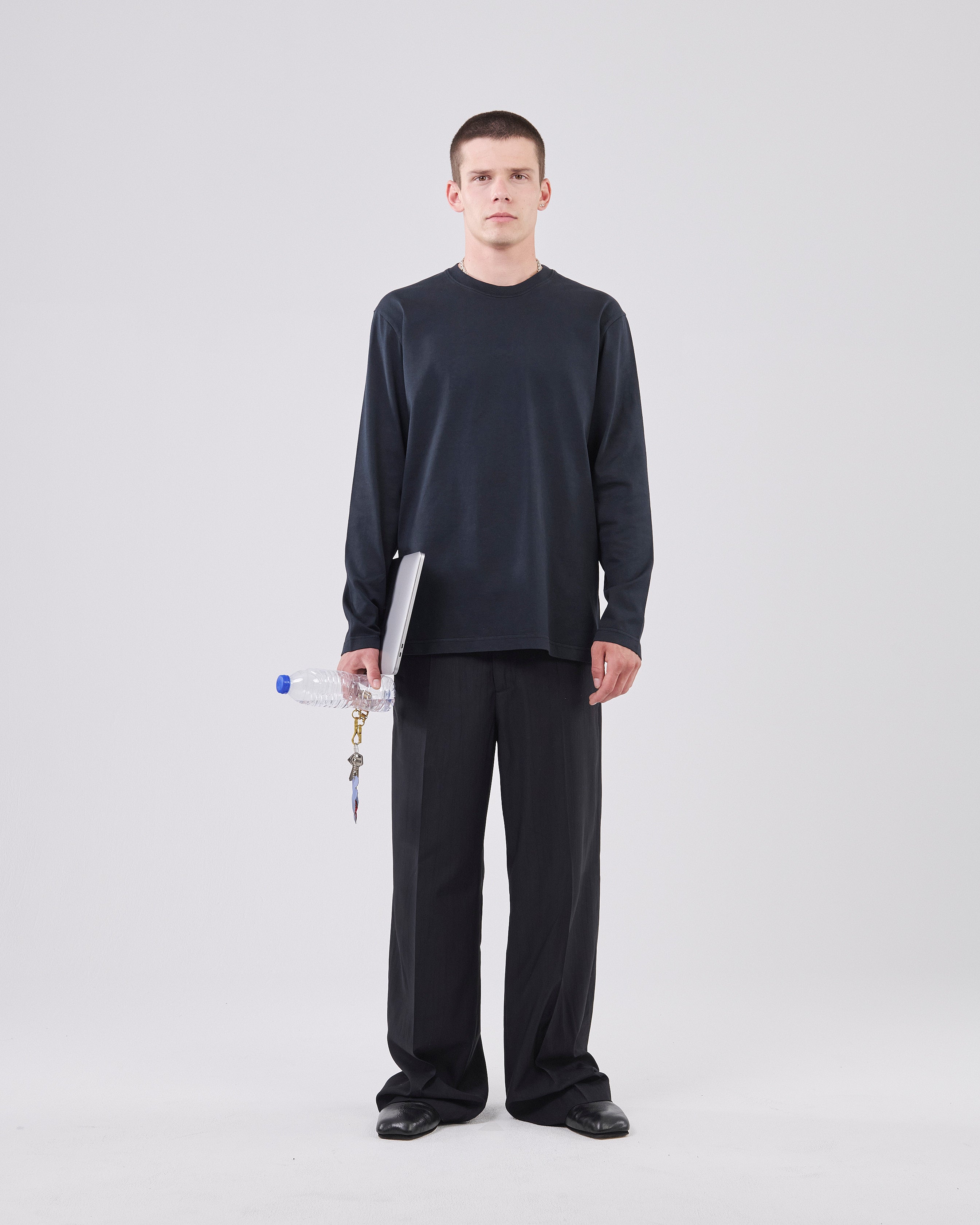 Boxy Longsleeve, True Black