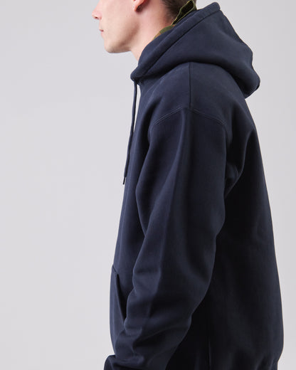 Classic Hoodie Crossgrain, Dark Navy