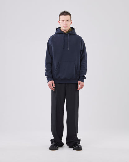 Classic Hoodie Crossgrain, Dark Navy