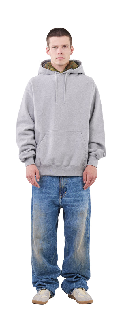 Classic Hoodie Crossgrain, Grey Mescla