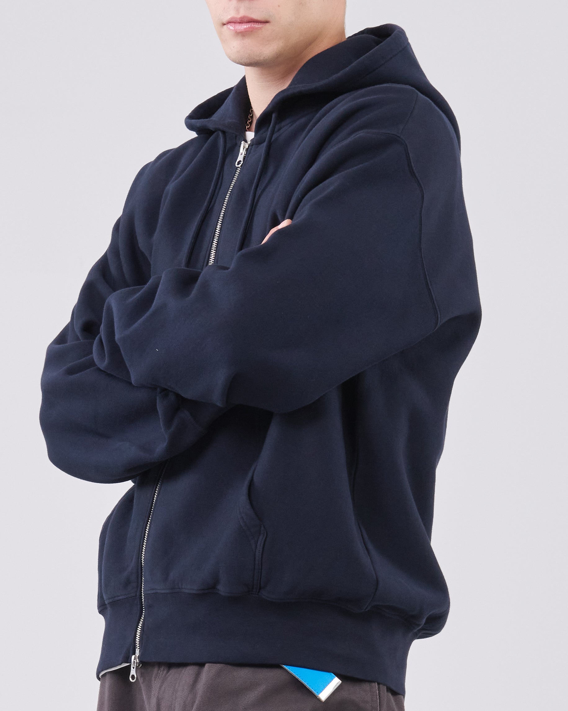 Zip Hoodie Crossgrain 310, Dark Navy