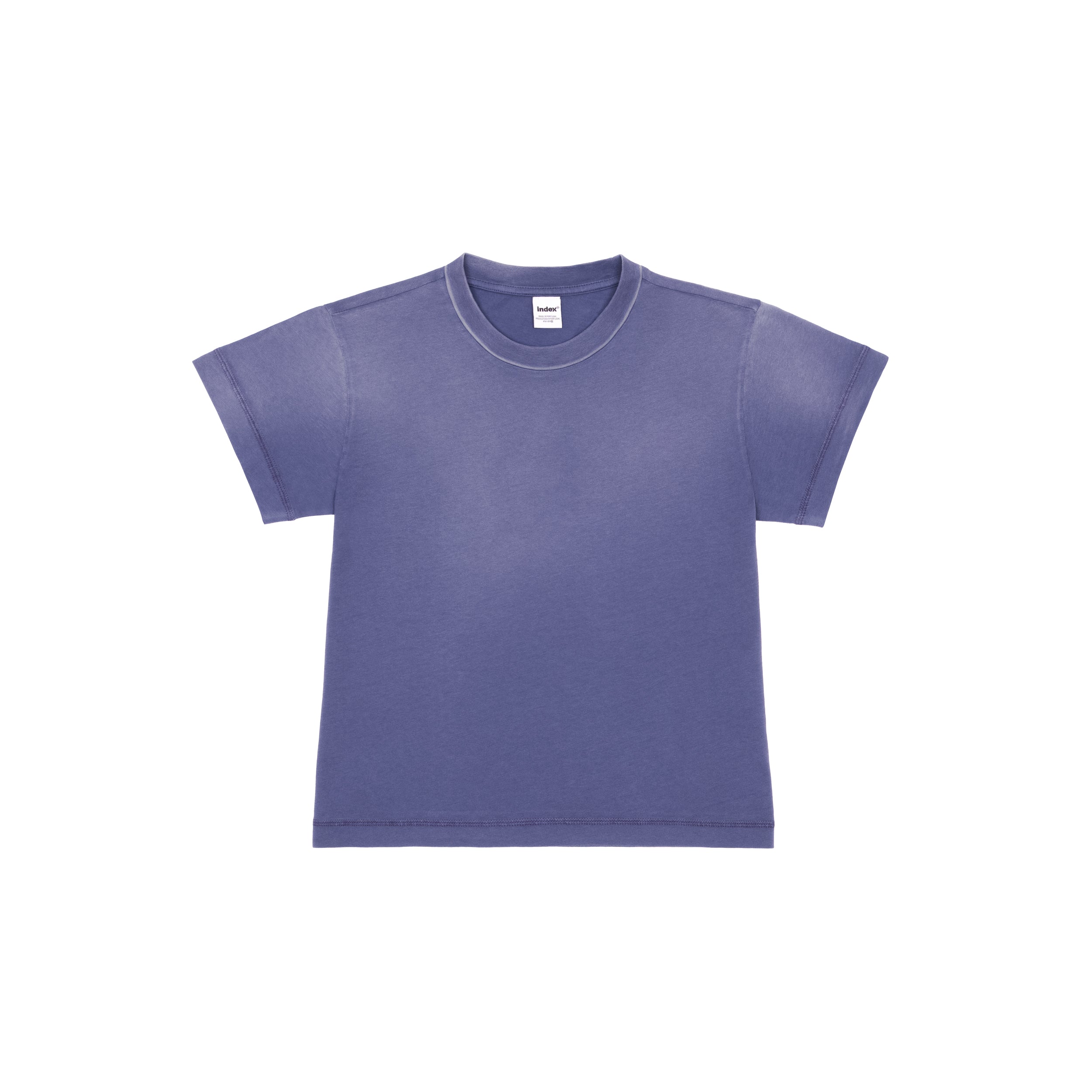 Cropped T-Shirt 135, Navy Fade
