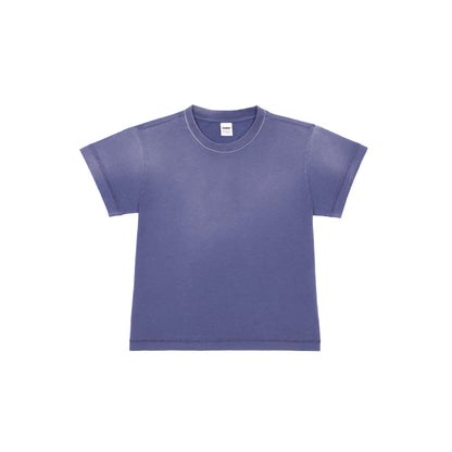Cropped T-Shirt 135, Navy Fade