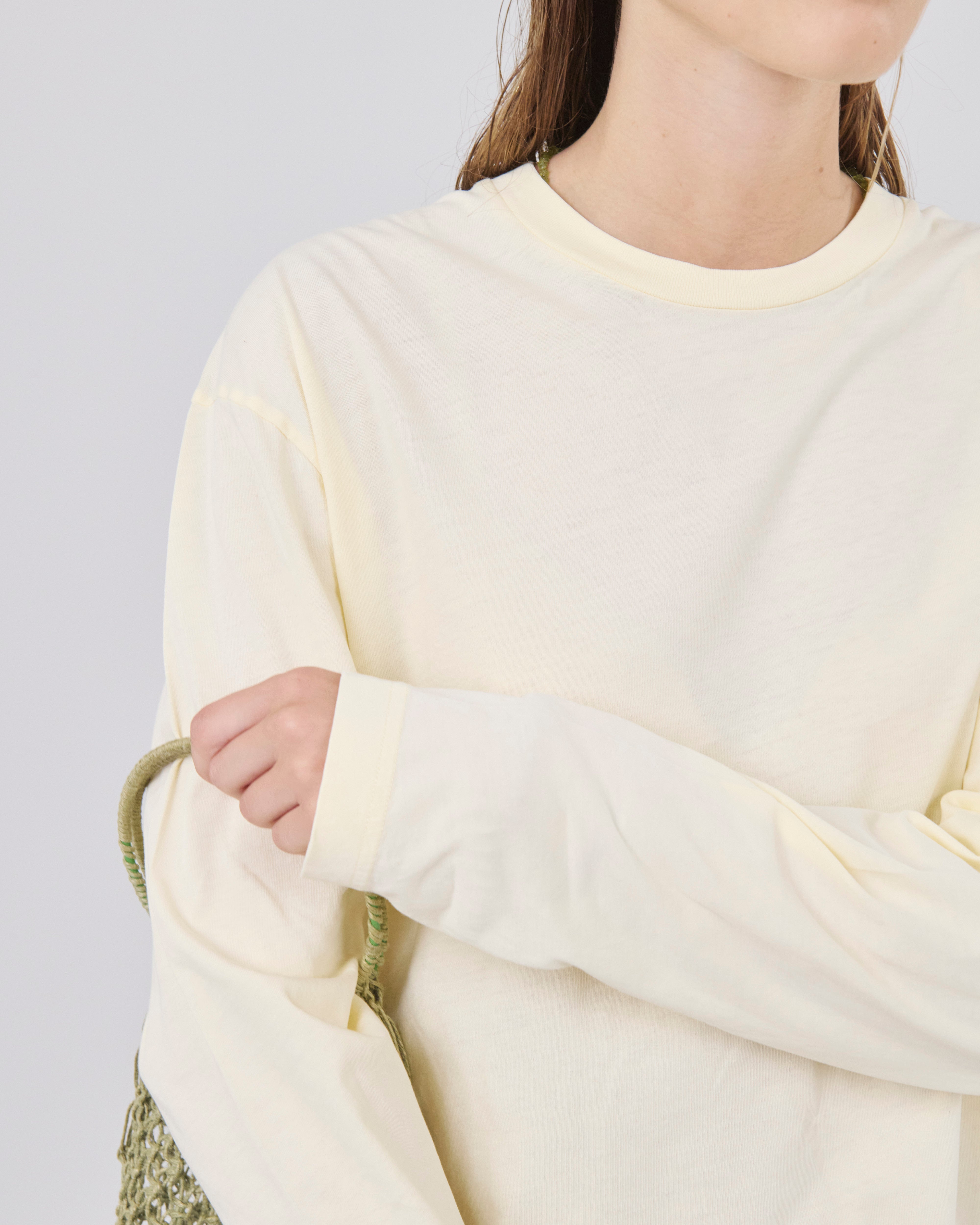 Boxy Longsleeve 135, Lemon Peel