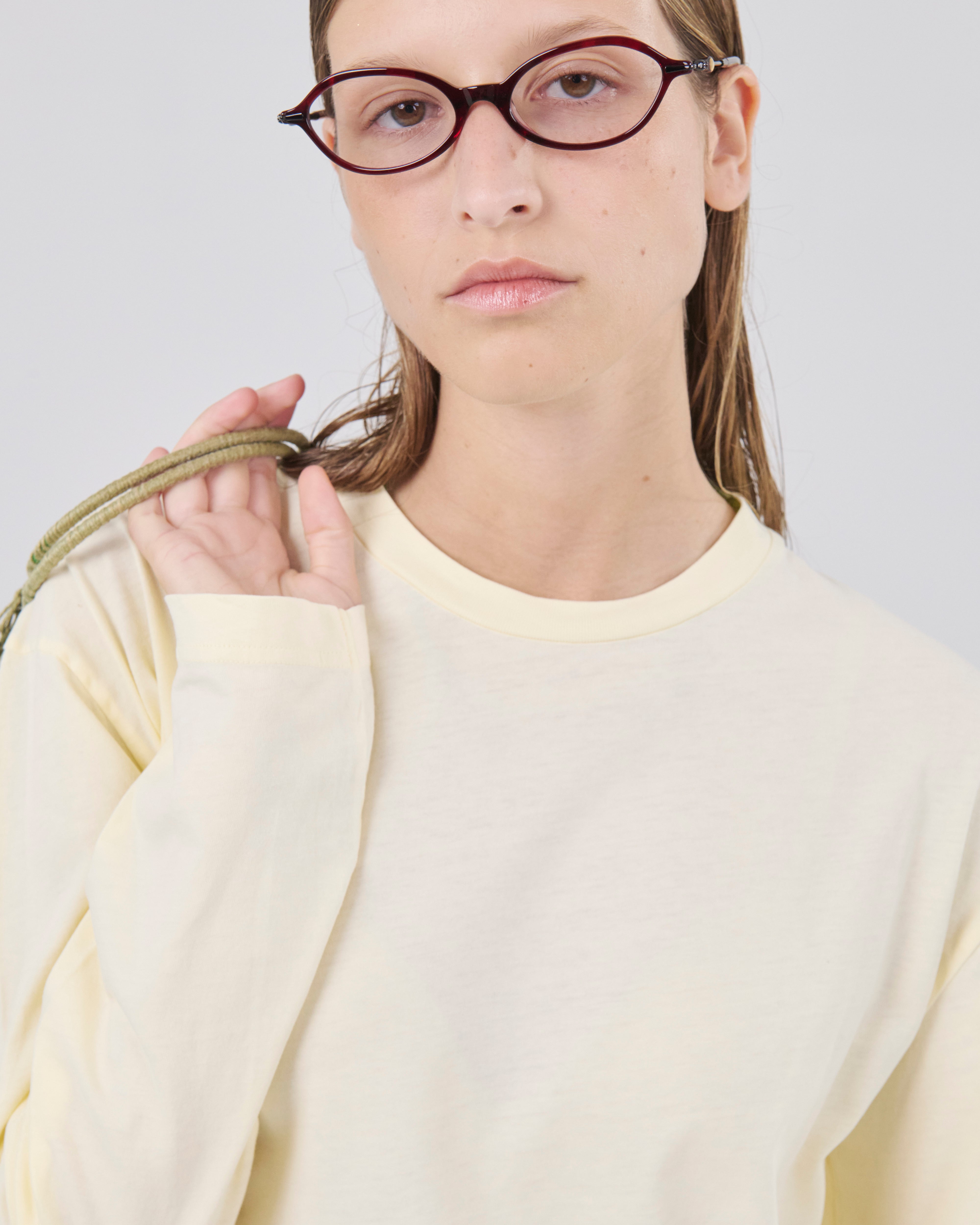 Boxy Longsleeve 135, Lemon Peel