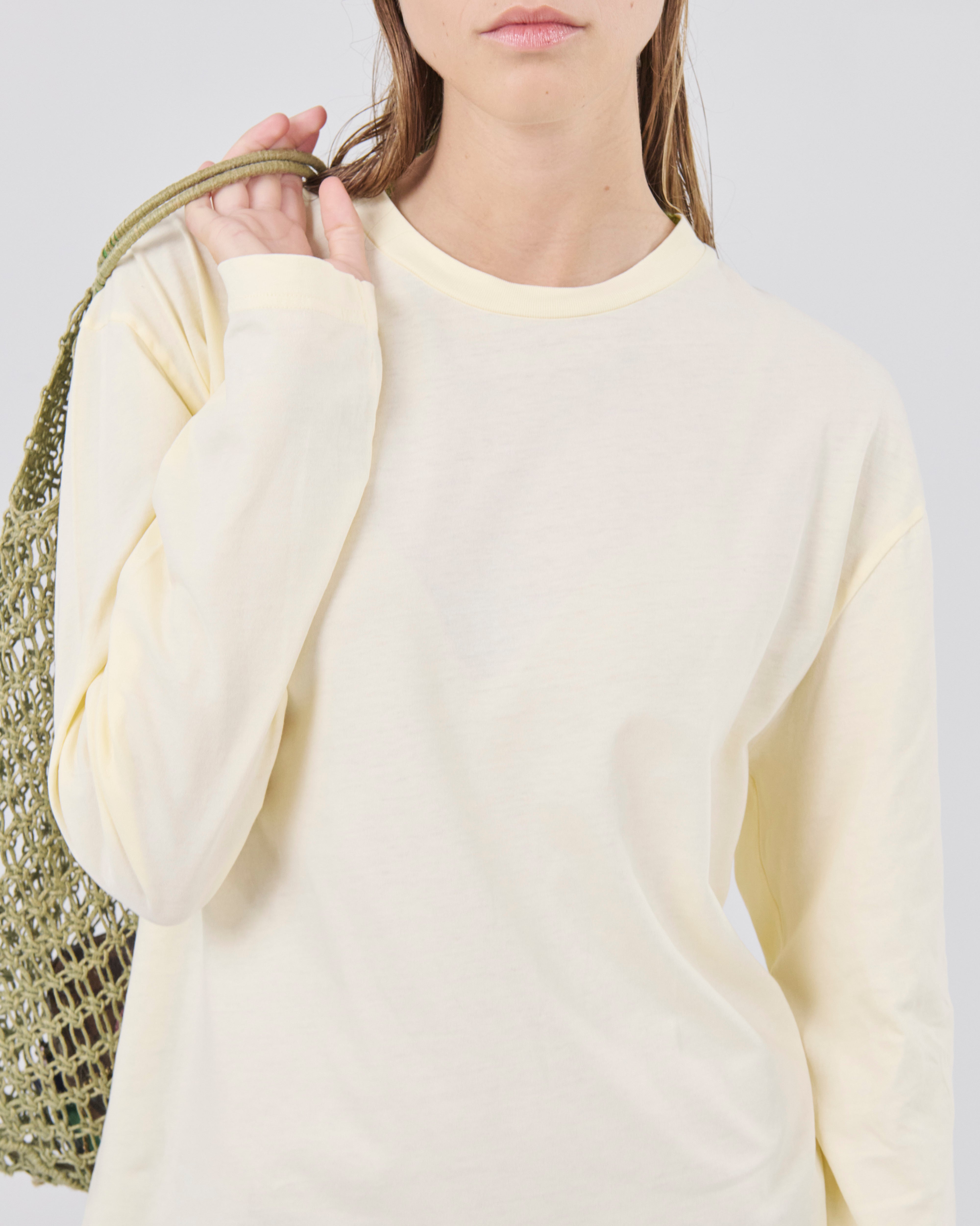 Boxy Longsleeve 135, Lemon Peel