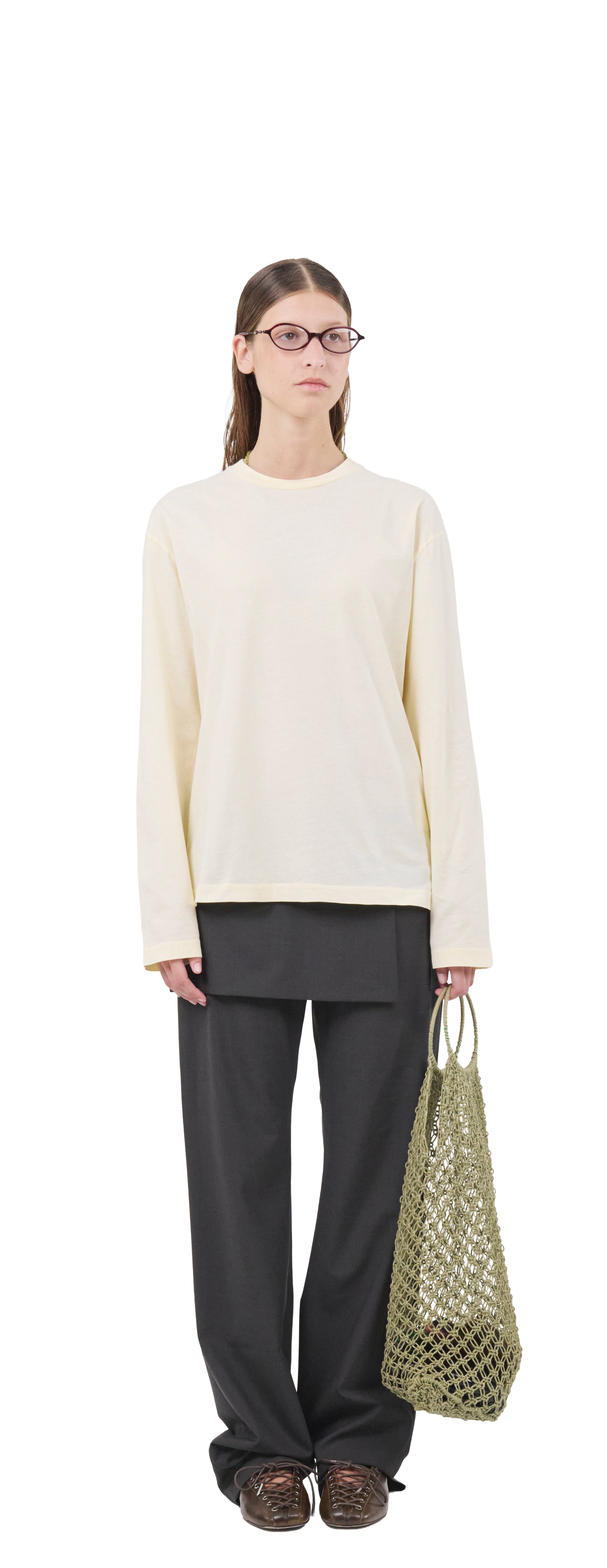 Boxy Longsleeve 135, Lemon Peel