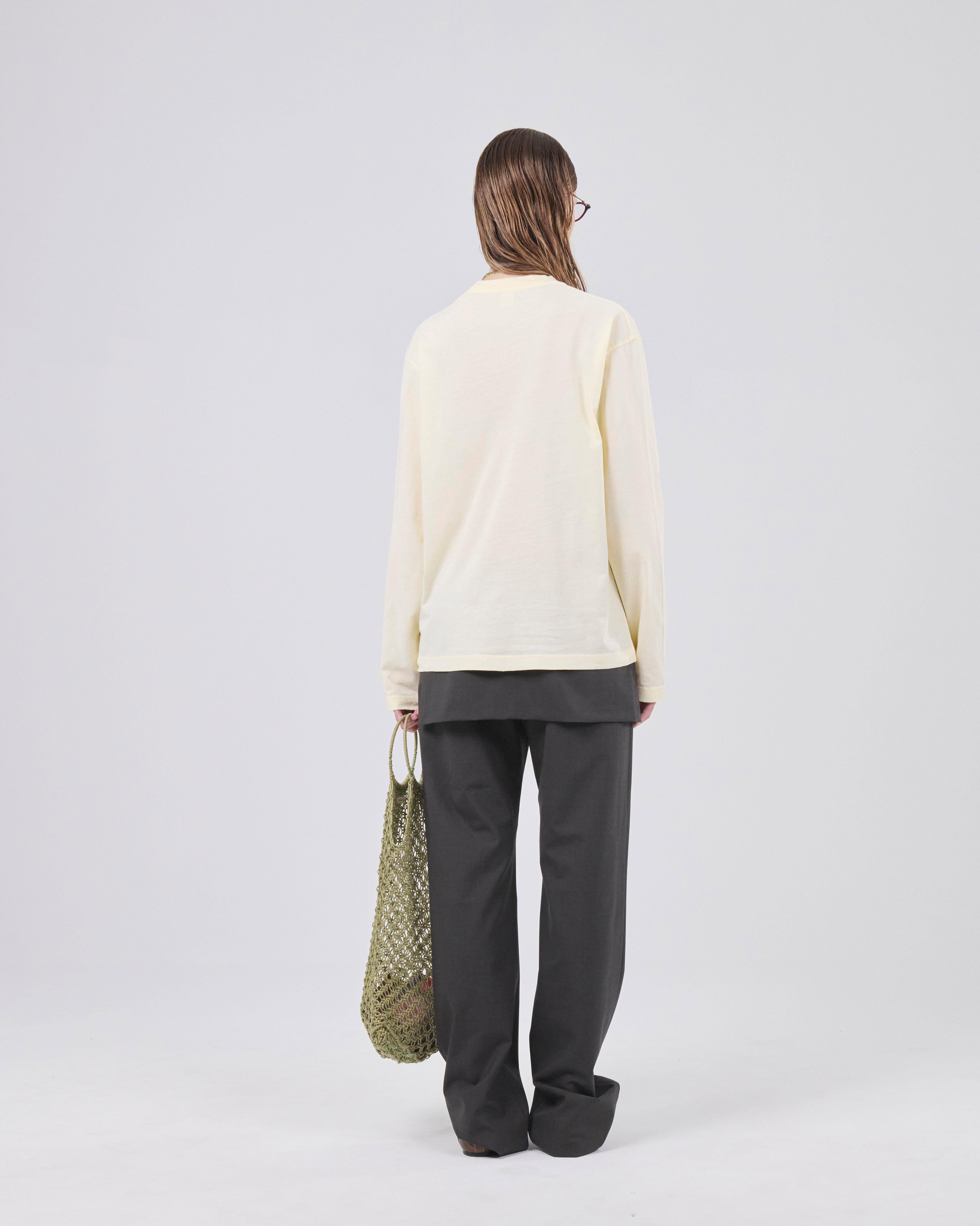 Boxy Longsleeve 135, Lemon Peel
