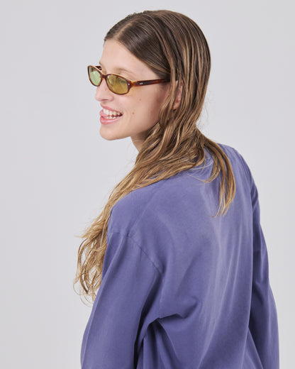 Boxy Longsleeve 135, Blue Steel