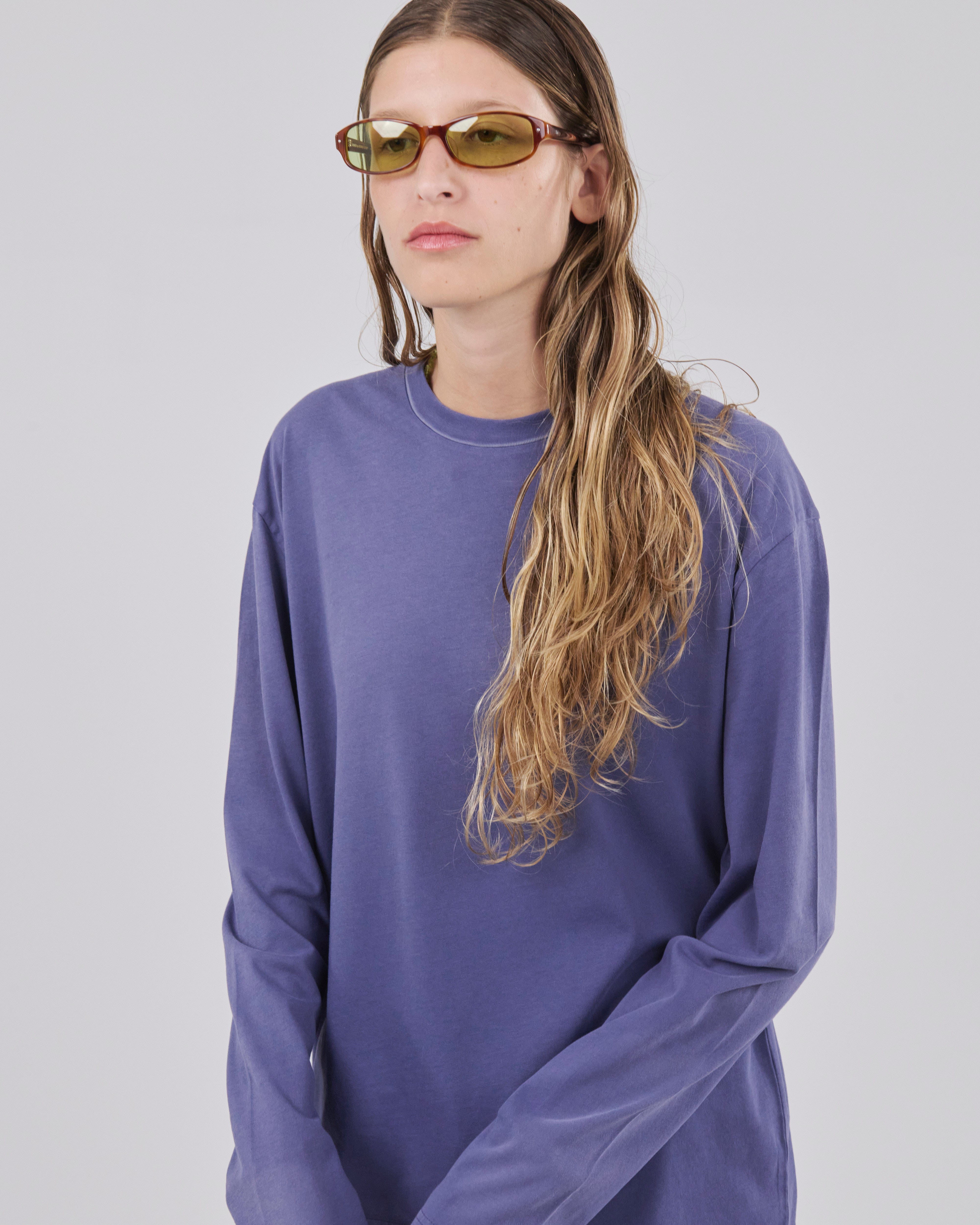 Boxy Longsleeve 135, Blue Steel
