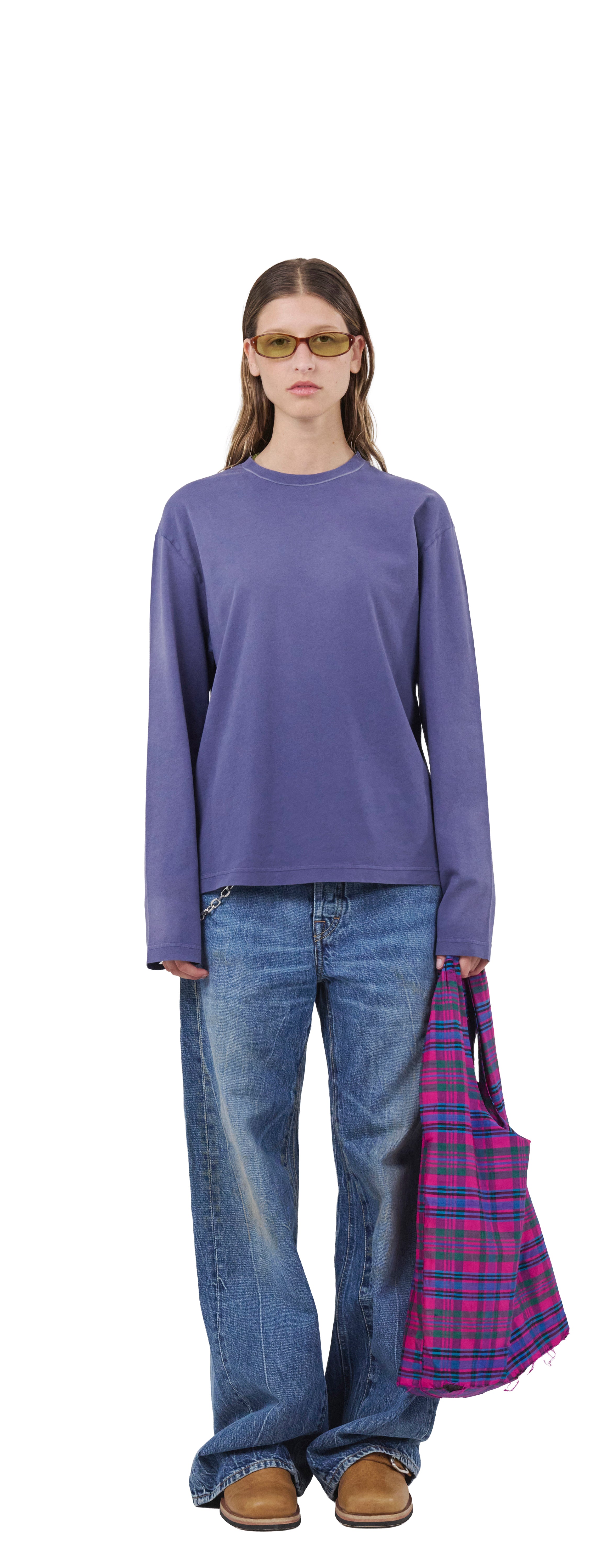 Boxy Longsleeve 135, Blue Steel
