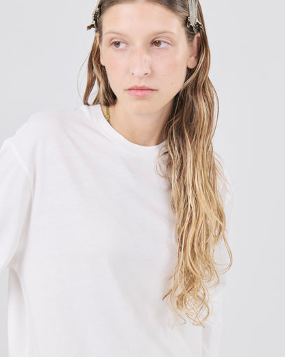 Boxy Longsleeve 135, True White