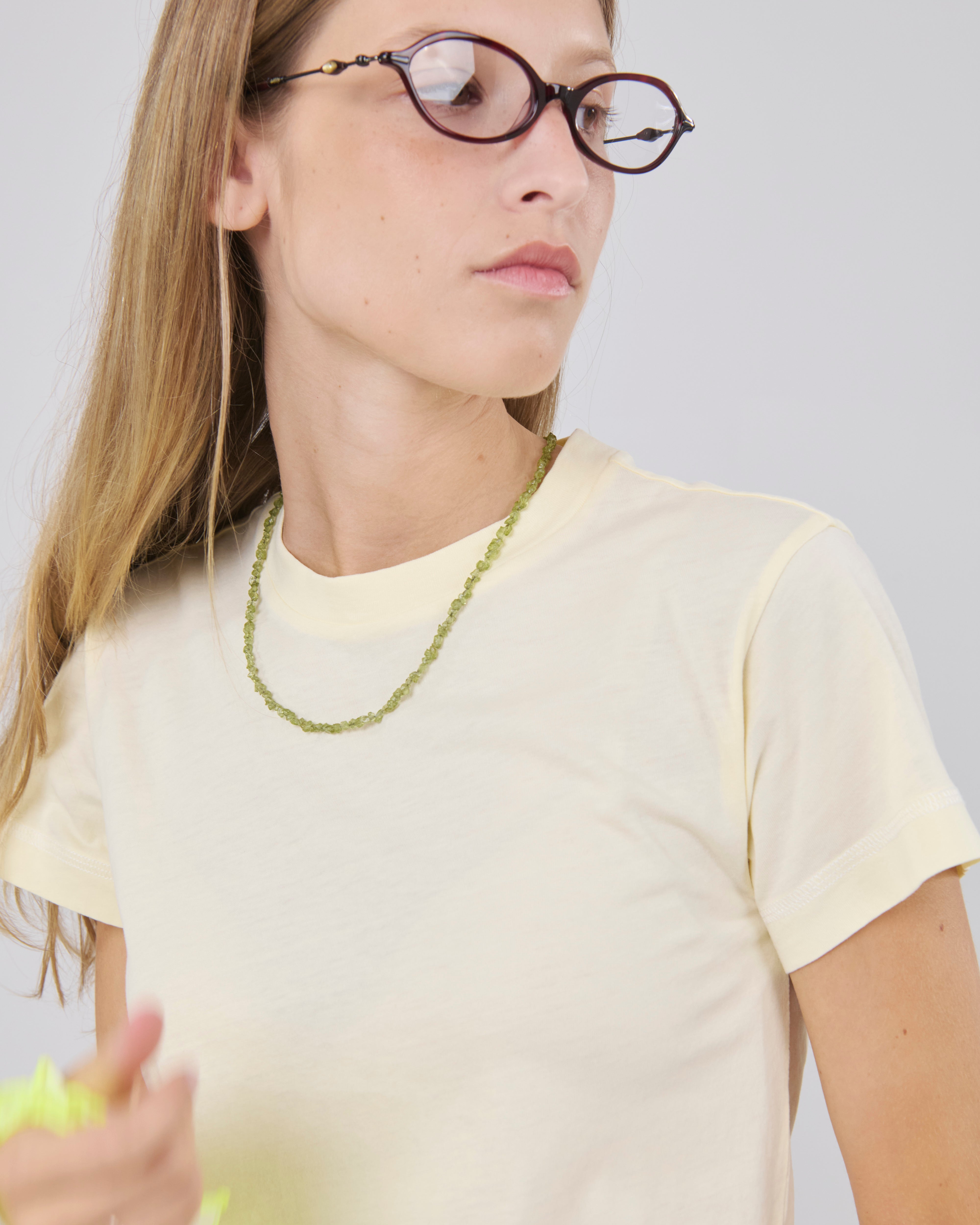 Cropped T-Shirt 135, Lemon Peel