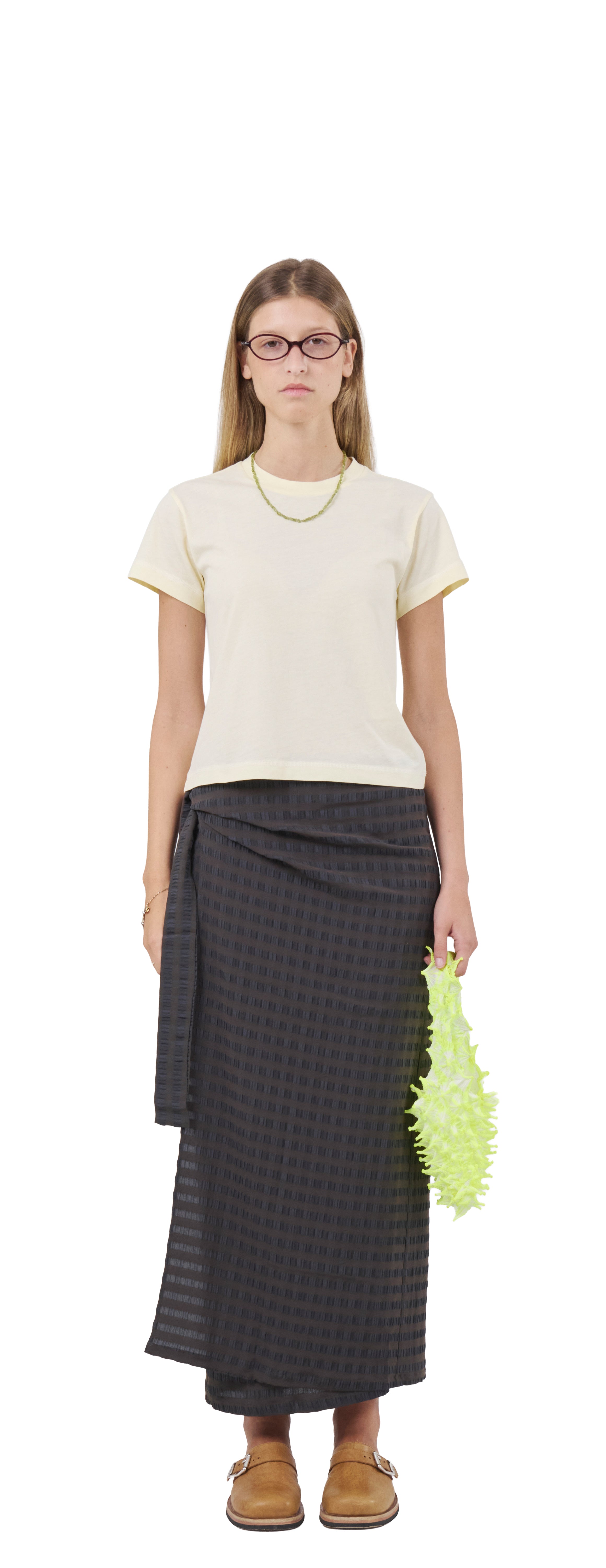 Cropped T-Shirt 135, Lemon Peel