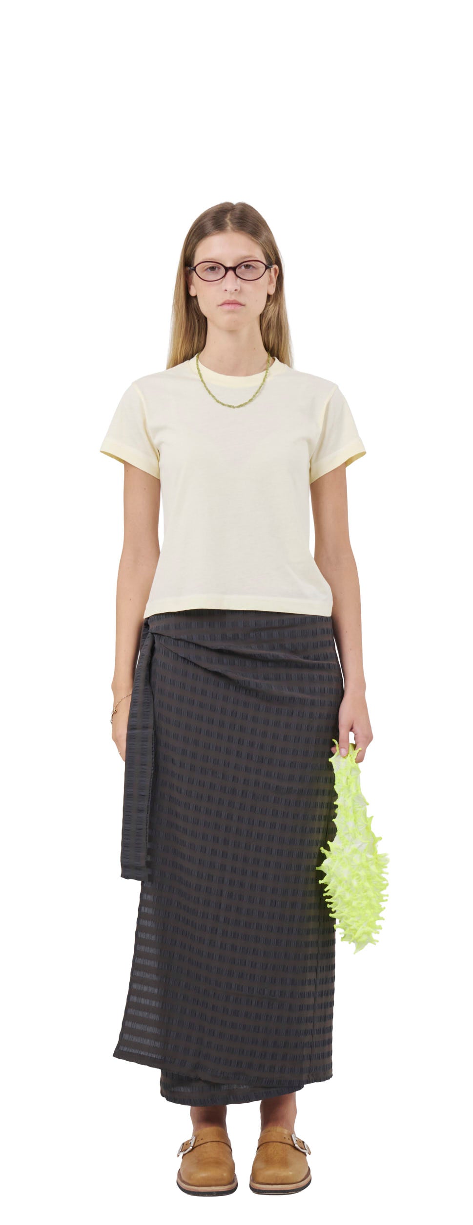 Cropped T-Shirt 135, Lemon Peel