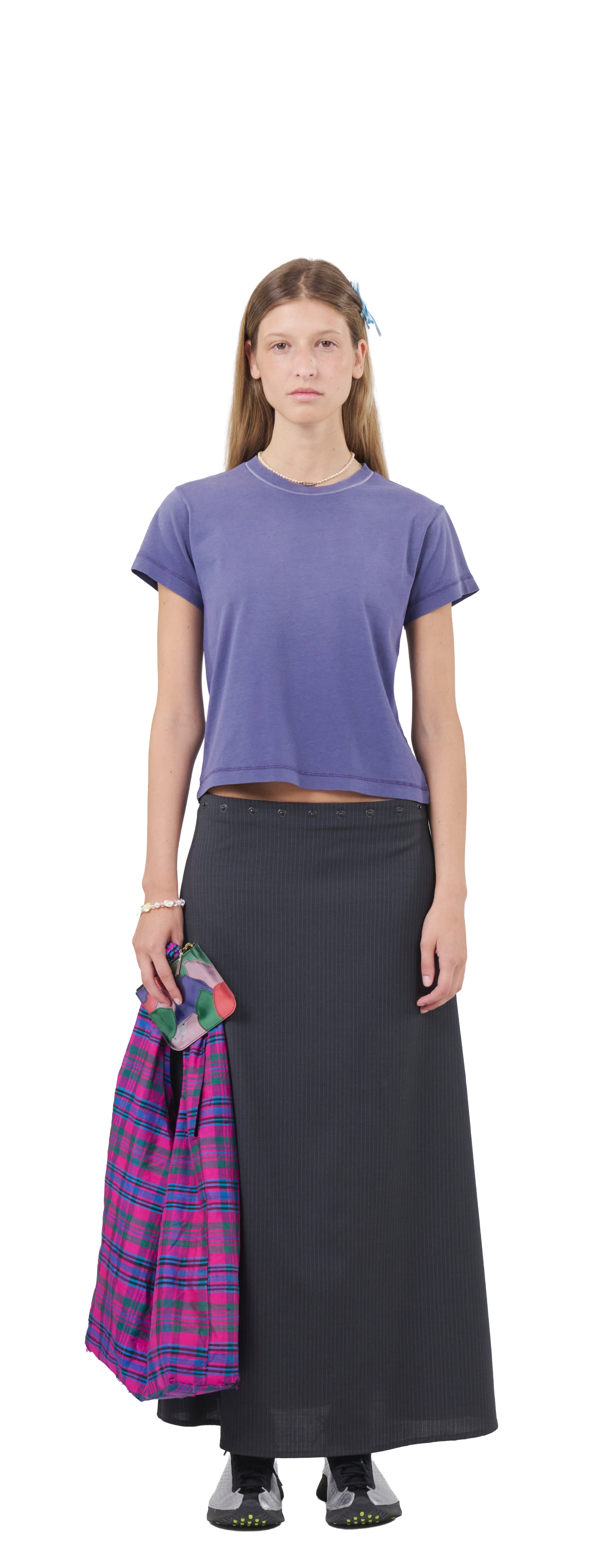 Cropped T-Shirt 135, Navy Fade