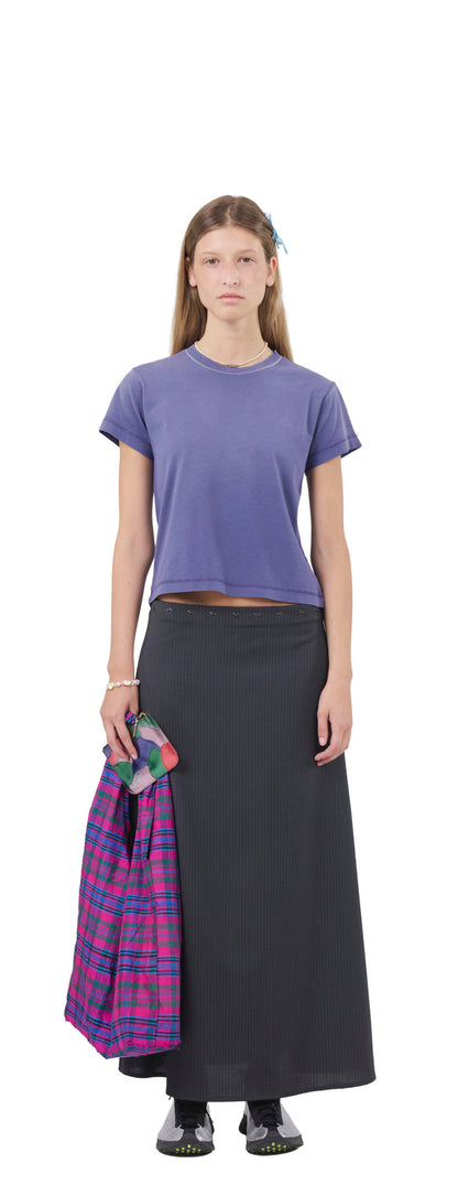 Cropped T-Shirt 135, Navy Fade