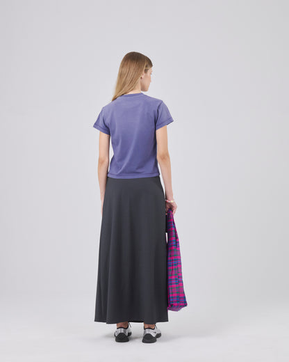 Cropped T-Shirt 135, Navy Fade