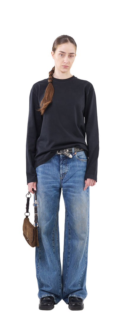 Boxy Longsleeve, True Black