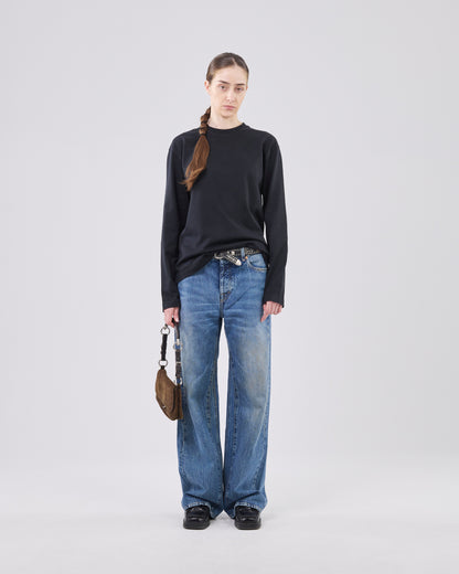 Boxy Longsleeve, True Black