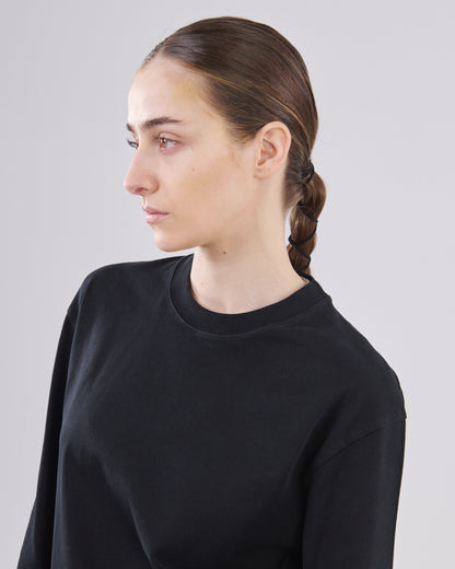 Boxy Longsleeve, True Black