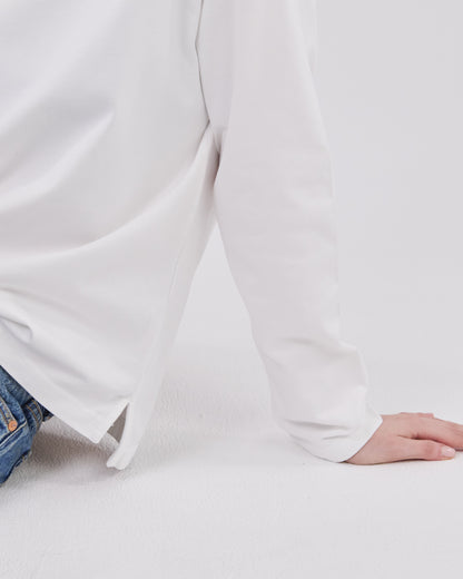 Boxy Longsleeve, True White