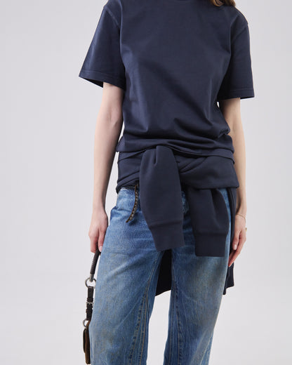 Boxy T-Shirt, Dark Navy