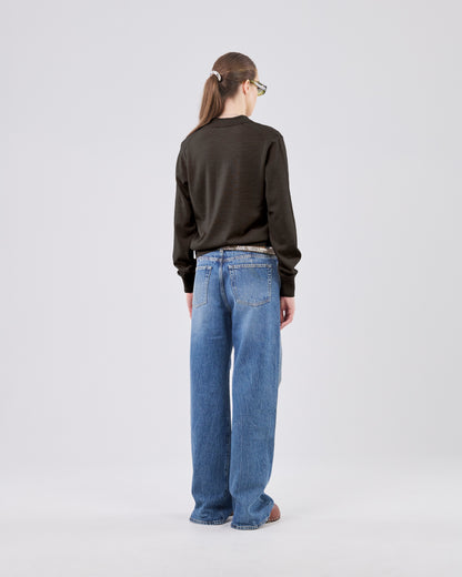 Longsleeve Polo, Brown