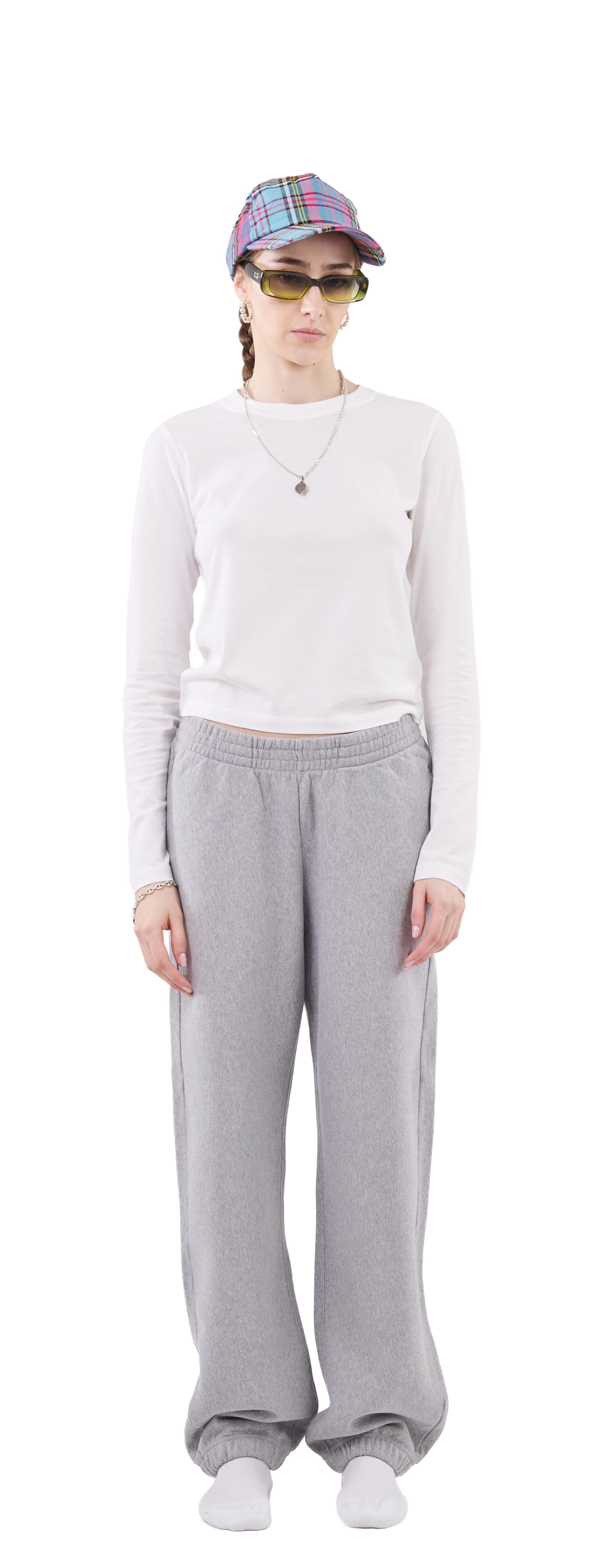 Oversized Sweatpants Crossgrain 310, Grey Mescla