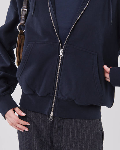 Zip Hoodie Crossgrain 310, Dark Navy