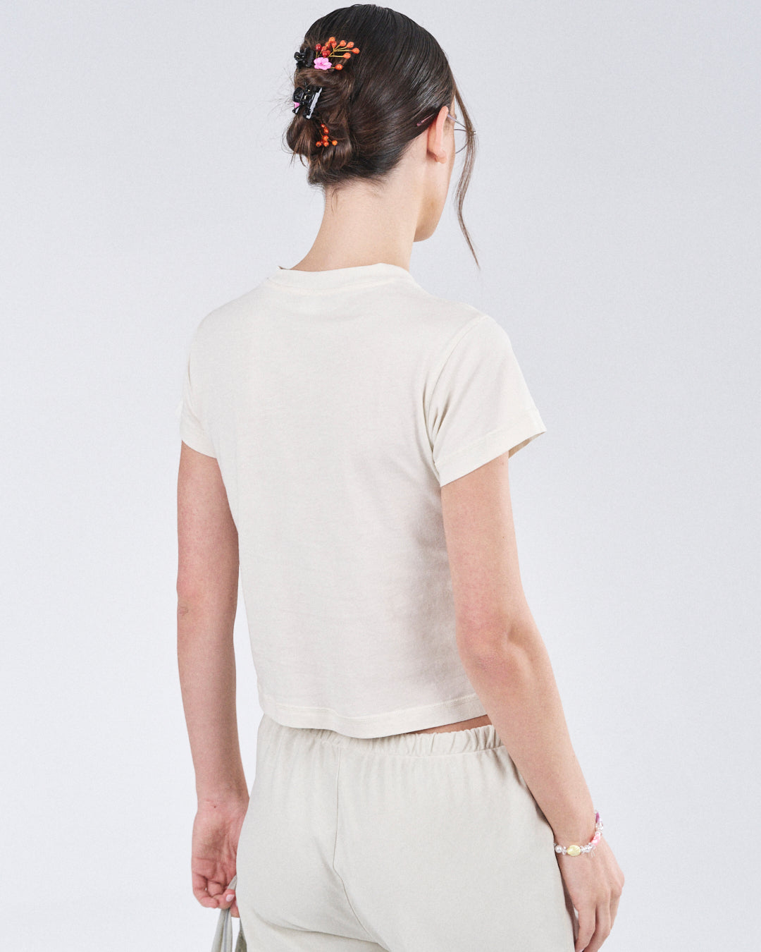 Cropped T-Shirt, Clay Dust