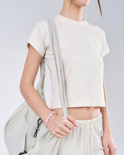 Cropped T-Shirt, Clay Dust