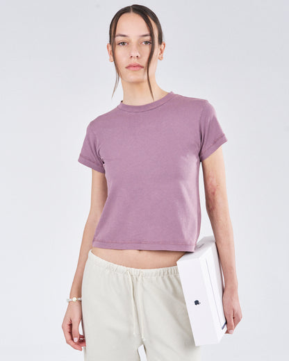 Cropped T-Shirt, Rose Rust