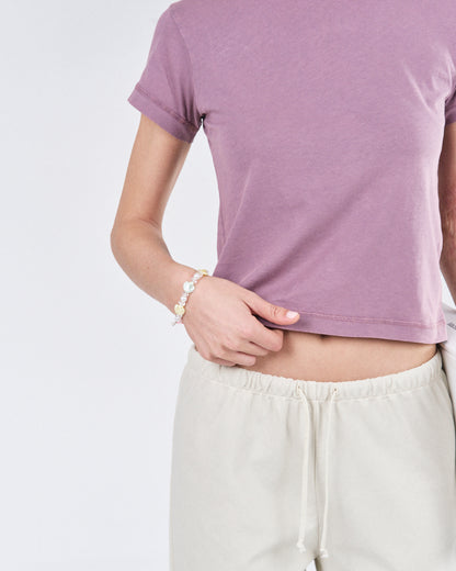 Cropped T-Shirt, Rose Rust