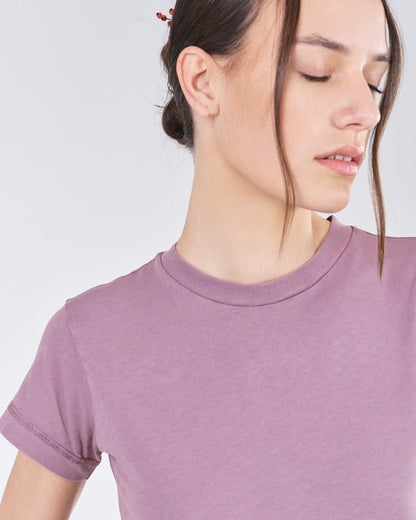 Cropped T-Shirt, Rose Rust