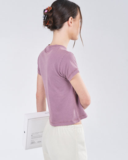 Cropped T-Shirt, Rose Rust