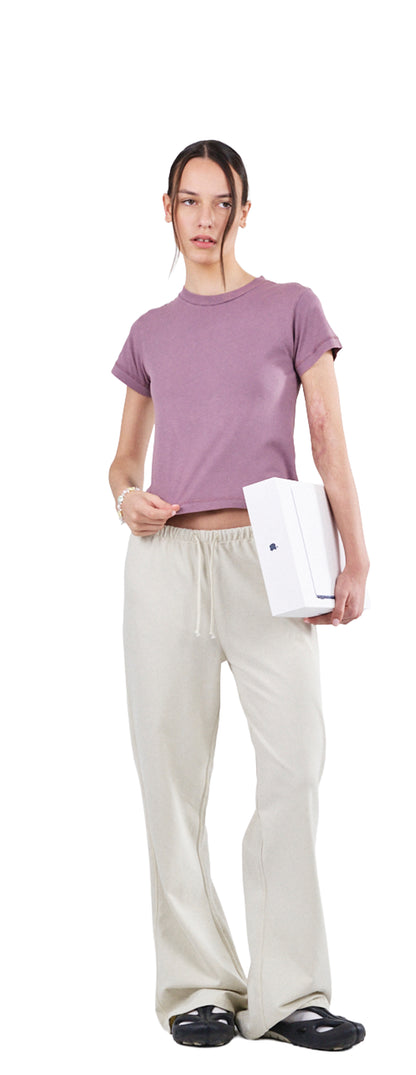 Cropped T-Shirt, Rose Rust