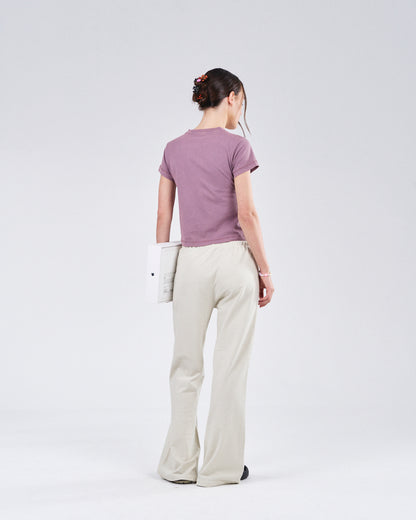 Cropped T-Shirt, Rose Rust