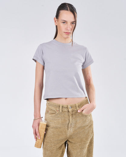 Cropped T-Shirt, Cimento