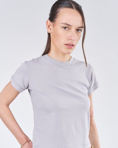 Cropped T-Shirt, Cimento