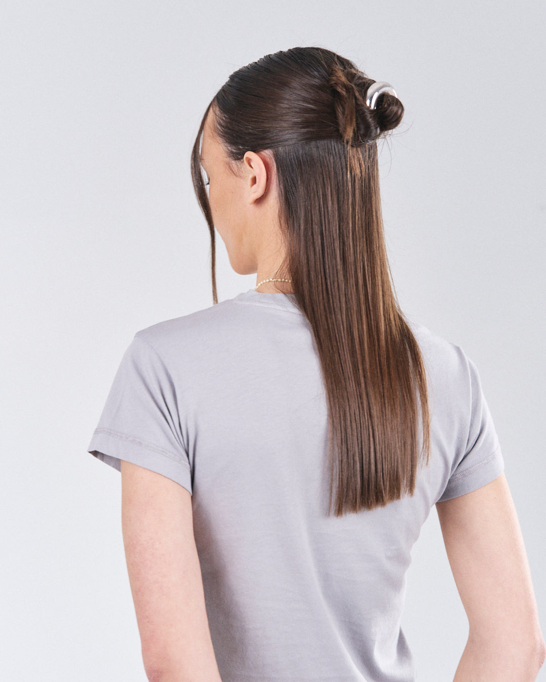 Cropped T-Shirt, Cimento