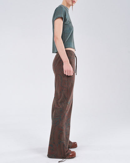 Lounge Pants 270, Cocoa Paisley Atelier E.B