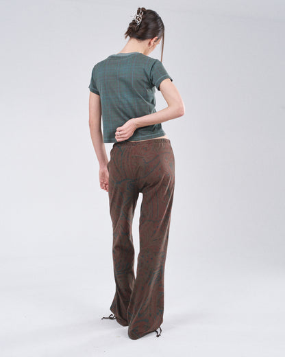 Lounge Pants 270, Cocoa Paisley Atelier E.B